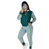 Designer Jogger costumes femmes survêtements tenues de printemps 2XL veste à manches longues et pantalons deux pièces ensembles décontractés imprimés survêtements costume de sport actif en gros 8856-1