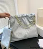 Nieuwe CCity Kleur Lente Tas Ontwerper Giant/maxi 22 Schapen Kalfsleer Leren Tassen Van Goud Metalen Hardware Matelass Chain Schouder portemonnee Portemonnee Handtas Fow Vrouwen 36 * 33 Cm