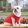 昇華空白DIY犬服コットンドッグアパレル白いベストブランクペットシャツソリッドカラーTシャツ小犬用猫猫レッドブルーイエロー