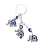 Porte-clés Longes L Tortue Papillon Et Éléphant Porte-clés Ensemble Avec Nazars Evil Eye Perle Pour La Protection Sur Porte-clés Bonne Chance Poche AMV7O