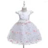 Vestidos de menina 2023 Roupas de bebê para bebês princesas doces de manga curta