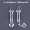 Thick Pyrex Glass Oil Burner Pipes with 30mm Ball Glass Collector Straw Oil Rig Bubbler Smoking Water Pipe Smoking Accessories Accept Personalized Custom Logo