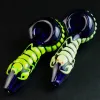 4 polegadas brilhando nos tubos de fumantes escuros Scorpion Hand Pipes Luminous pode colocar o logotipo do cliente por UPS DHL