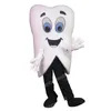 Costumes de mascotte de dents blanches Halloween personnage de dessin animé tenue costume de Noël tenue de fête en plein air unisexe vêtements publicitaires promotionnels