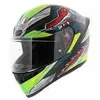 AGV Capacetes completos Capacetes de motocicleta masculinos e femininos fosco limão vermelho K1 capacete Dundee MS 210281O2I006106 WN 727W A34J