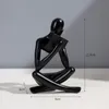 Nordic Abstract Reading Book Statue Resin Decorative Objects Figurine Office Home Desktop Decor Handmade Crafts Sculpture Modern