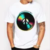 T-shirts masculins Mode Summer 3D Microphone Record Design Shirt High Quality Printed Tops Hipster Tees Tshirt