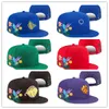 2023 Basketball snapback hoeden Team Blue Red Black Purple Color Flowers Bird Cap Teams Snapbacks verstelbare mix Match Order All Caps