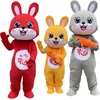 2024 Halloween Rabbit Mascot Cartoon Doll Costume Performance Props Giochi Outfit Holiday Celebration Abiti per personaggi dei cartoni animati