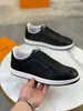 Men Casual Shoes Leather Sneakers Patent Leather Flat Trainers Black Mesh Lace-up Shoes Outdoor Runner Trainers Sport Boots With Box