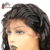 Koronki Sunligay Koronkie przednie ludzkie peruki włosy z dzieckiem luźna fala brazylijska Remy preced