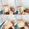 Pochette Felicie Łańcuchy Torba N40466 3 sztuka Nowa Wiosna Nautical Kobiety Projektant Portfel Torebka Crossbody Torebki Torebki Liny I Łańcuchy Na Ramię