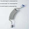 Hoses 2Pcs Spring Flexible Shower Hose for Water Plumbing Toilet Bidet Sprayer Gun bathroom Accessories ABS tube 15m 2m 230406