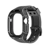 Luxury 2 in 1 TPU Strap Case Modification Kit for iwatch ultra 2 49mm Protect Anti-fall for Apple smart watch ultra 49mm watch cover Cool Sports Style Watchband