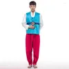 Этническая одежда для мужчин, корейский ханбок, мужской корейский традиционный костюм, 4 цвета, Hanfu для выступления, Cosply Party 89