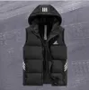 Men's Vests 2022 New Mens Vests Style Men Women Freestyle Feather Down Cotton Winter Fashion Vest Body Warmer Advanced Waterproof Fabric Size L-8XL T230406