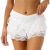 Women's Shorts Xingqing Lace Layered Ruffle Lolita Bloomers Vintage Victorian Pumpkin Bowknot Frilly Knickers Kawaii Safety Short Pants