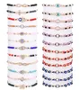 Chaîne Fibo Acier Evil Eye Bracelets Pour Femmes Hommes Perlé Mexicain Réglable Colorf Corde Tressée Pack Bonne Chance Amet Mal De Ojo Drop De Am7BG