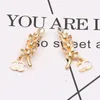 Luxe 18K vergulde designer oorknopjes voor elegante vrouwen Dubbele letter ontwerpers Mode veer Sieraden Bruiloft Feestcadeau Hoge kwaliteit 20 stijl