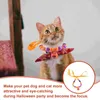 Coleiras para cães gargantilha coleira para animais de estimação decoração gatinho resina de Halloween fofa para elementos de gato