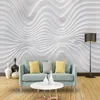 Tapeten 3D-Wandbild-Tapete Moderne einfache abstrakte Kurven Linie Wohnzimmer TV Sofa El Hintergrund Wanddekor