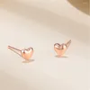 Oorknopjes Echt 18k Goud Hart Dames Au750 Prachtige geschenken Fabriek Drop Mode Klassiek E0001