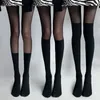 Women Socks Sexy Tights Black Silk Pantyhose Thigh High Stockings Transparent Stocking Fashion Thin Leggings Hosiery