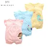 Barboteuses marque été bébé fille vêtements Onepieces combinaisons né coton court barboteuse infantile filles Roupas Menina 230406