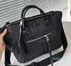 Borsa leggera Borsa tote da donna con chiusura a cerniera hardware argento Borsa da viaggio per la spesa con tracolla rimovibile