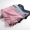 Unterhose Baumwolle Männer Unterwäsche 3D Schneiderei Boxershorts Einfache Höschen Atmungsaktiv Ostisch Weich Bequem Freund Geschenke Soild Farbe