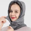 Boinas Mujeres Forro polar de felpa Sombrero de punto Gorro de punto Protección para los oídos Cubierta para la cara Gorros a prueba de viento Invierno Calentador de cuello grueso