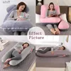 Maternity Pillows U-Shaped Maternity Pillow Sleep Support Pillow For Pregnant Body Cotton Rabbit U Shape Maternity Pillow Pregnancy Side SleepersL231106