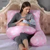 Maternity Pillows Pregnant Pillow Side Sleeper Pregnancy Women Bedding Full Body U-Shape Cushion Print Sleeping Multifunctional Maternity PillowL231106