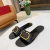 Роскошные бренды Women Sandals v фирменные тапочки кожа