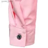 Casual overhemden voor heren Roze ruches Ruche ruche Tuxedo Shirt Heren Retro jaren '70 Lange mouw Button Down Pleats Shirt Heren Bruiloftsfeest Diner Chemsie Homme Q231106