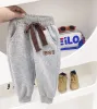 Hotsell Spring Autumn Children Trousers Boys Girls Kids 100% Cotton Cartoon Casual Sport Long Pants Sweatpants for 1 to 6 Years Kids