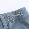 Belts Fashion Star Waist Buckle Adjustable Detachable Pants Clips Tightener For Girls Nail-free Jeans Metal Button Snaps