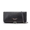 Pochette Rock Swing Your Wings Crossbody Hand Bag Luxury Designer Womens Zadig Voltaire Clutch Bags Mens Totes Vintage Flap äkta läder baguette axelväskor