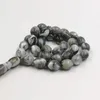 Strand Tasbih Men Grey Resin 33 Rosário Bread Muçulmana Misbaha Islâmico Gift Acessórios turcos à mão