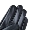 Gants à cinq doigts Gants en cuir pour hommes Gants de conduite en peau d'agneau à main serrée