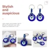 Sleutelhangers Lanyards L Turks Blauw Boze Oog Sleutelhanger Charmes Geluk Glas Lucky Amet Bescherming Auto Hangende Ornament Drop Delivery Ampcn