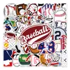 50PCS Baseball Outdoor Sports Baseball Theme Graffiti Stickers Mixed Phone Case Luggage Waterproof DIY Decal Sport Fan