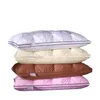 Pillow 1 3D Bread Goose Down Pillow with Natural Cotton Neck Cover Sleep Pillow for Adult Home Use Gift 230406