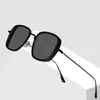 Sunglasses 2020 Square Sunglasses Men Luxury Brand Metal Retro Steampunk Gradient Sun Glasses for Women Shades UV400 P230406
