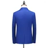 Men's Suits Suit Three-piece Spring Men's Groom Wedding Host Dress Full Size Business Career Is Decorating Body Casual Jacket