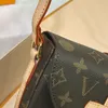 Borsa da sella firmata borsa da donna borsa a tracolla con patta borsa a tracolla piccola mini taglia borse classica borsa da donna in pelle marrone borsa di lusso pochette moda di alta qualità