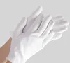24 pary białych rękawiczek Czysta bawełniana etykieta cienka placka z koraliki Plack Mężczyźni i kobiety robocze Ochrona Pracy Zuży