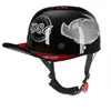 Hełmy motocyklowe Vintage Hełm Baseball Cap Men and Women's Children's Scooter Half Face Four Seasons