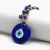 Porte-clés Longes L Evil Eye Porte-clés Pendentifs Perles Turquie Blue Eyes Pendentif Bonne Chance Porte-clés pour attacher aux clés et aux sacs Dec Amqyb