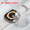 Per Apple Watch Series 8 Ultra 49mm Schermo da 1,99 pollici Cassa dell'orologio di moda in gel di silice a colori misti con orologi intelligenti multifunzione